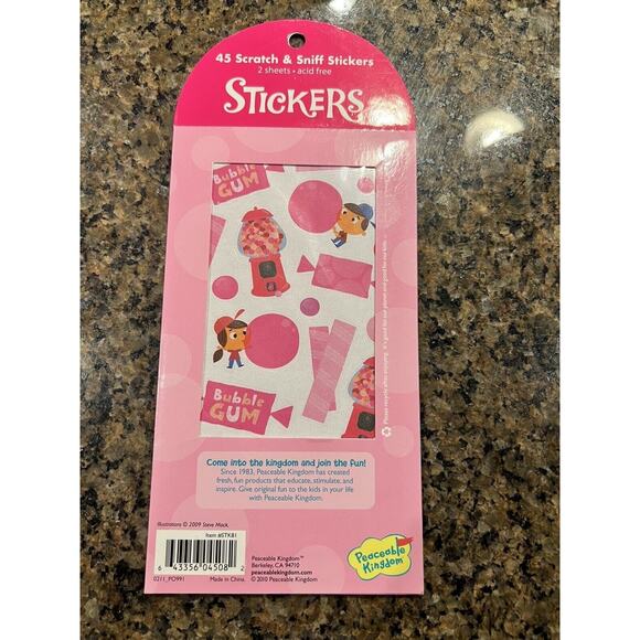 Peaceable Kingdom 2010 Scratch And Sniff Stickers Lot Of 5 New In Packaging - Picture 9 of 11